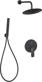 Sistem de dus incastrat Invena Siros 12 finisaj negru mat