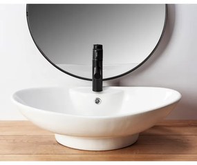 REA-U0160 - Lavoar ROSA pentru montare pe blat, 38,5 x 58,5 cm, ceramică, alb lucios