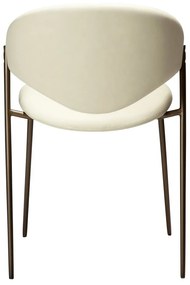 Scaun de dining fildeș din imitație de piele Zone – DAN-FORM Denmark