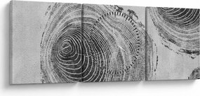 Tablou - Motivul copacului (cu ceas) (90x30 cm)