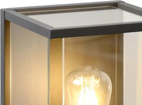 Lucide 27883/01/30 - Aplica perete exterior CLAIRE 1xE27/15W/230V