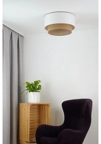 Plafonieră Duolla BOHO 1xE27/15W/230V d. 45 cm alb/maro
