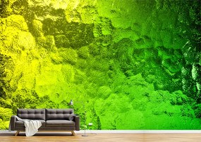 Tapet Premium Canvas - Geam colorat cu nuante de verde abstract