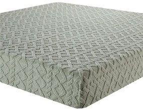 Cearşaf elastic cu blăniţă INVERNO verde 90 x 200 cm