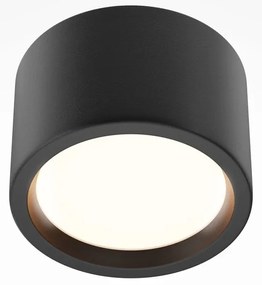 Spot LED aplicat cu protectie IP44 Hydra D-10,5cm negru