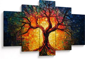 Tablou - Arborele vieții în mozaic (150x105 cm)