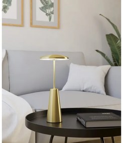 Lampă LED dimabilă de exterior Eglo 900923 PICCOLA 2,8W/5V 5200mAh IP54 auriu