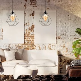 Lustră LED pe cablu ALAMBRE 1xE27/4W/230V neagră