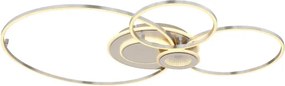 Globo 68278-36 - Plafonieră LED dimabilă BELTRAN LED/36W/230V argintie + telecomandă