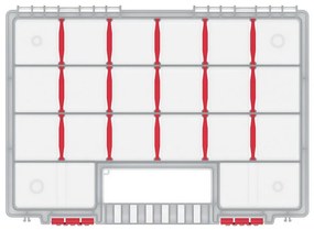 Organizator servieta 34,4 × 24,9 × 5 cm, separatoare, roz