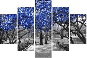 Tablou - Copaci albaștri Central Park, New York (150x105 cm)