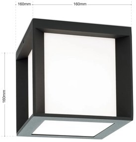 Aplica de exterior IP44 HENRY antracit