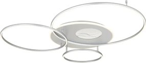 Globo 48466-70ASH-LED St plafonieră INVERTINA 70W/230V Wi‑Fi Tuya crom + telecomandă