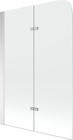 Mexen Felix paravan pentru cadă, cu 2 panouri, 80 x 140 cm, transparent, crom - 890-080-002-01-00