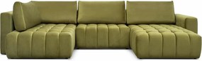 Colțar lemn masiv Formă U Extensibil Bonnie 350x170cm Personalizabil