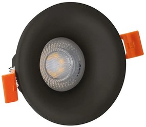 Corp de iluminat încastrat FIALE 1xGU10/35W/230V negru rotund