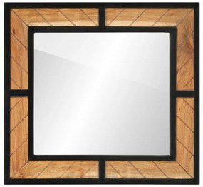 Oglindă de baie, 60x1x55 cm, lemn masiv de acacia