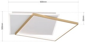 Orion DL 7-692 Lampa LED plafon EMANUEL LED/50W/230V alb/auriu dimabilă