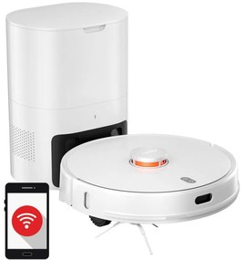 Aspirator roboti Xiaomi LYDSTO R1 Pro, 50W, Li-ion 5200 mAh, 3000 Pa, Wi-Fi, Umed / uscat, Autogolire, Autonomie pana la 200 min, Alb