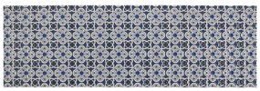 Covoraș de baie alb/albastru din plastic 65x200 cm Murcia – Wenko