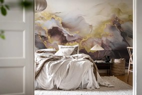Fototapet, Gold Stream, Lilac, Rebel Walls