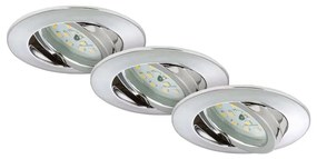 SET 3x corp de iluminat LED încastrat pentru baie Briloner 7209-038 LED/5W/230V IP23