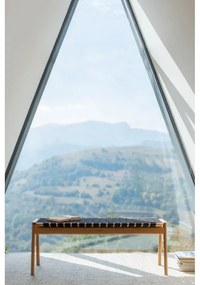 Bancă negru/natural Klupa - Gazzda