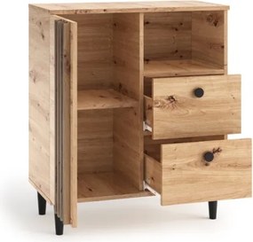 Comodă LIVIA 01 – 80x40x92.5 cm – Stejar Artisan