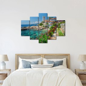 Tablou - Sat pitoresc de coastă (150x105 cm)