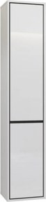 Dulap lemn masiv baie Irvella de perete, 172 × 72 × 30 cm - Crem