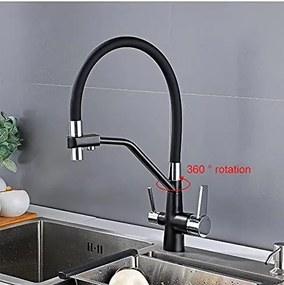 Baterie de Bucătărie cu 3 Cai și Conductă Flexibilă BBC3974N – Versatilitate și Design Modern pentru Bucătării Funcționale