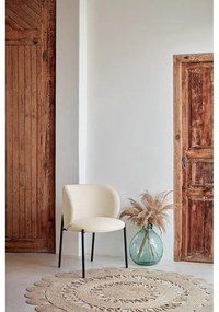 Set de scaune de sufragerie alb 2 buc. tapițat Mogi – Teulat