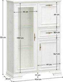 Comodă cu bar, pin andersen, IRINA 1D1W1S1B
