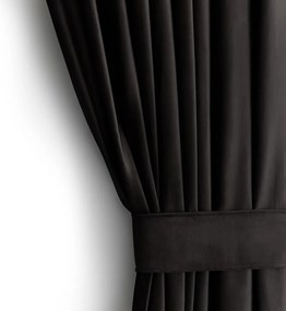 Draperie neagră dimout (semi-opacă) din catifea 140x270 cm – Restilo