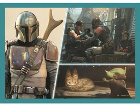 Trefl Puzzle Mandalorian si lumea lui, 4in1 35,48, 54, 70 piese