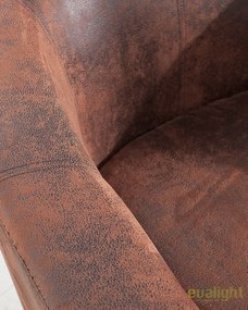 Fotoliu elegant si confortabil cu tapiterie din microfibra Hemingway, whisky braun A-38475 VC