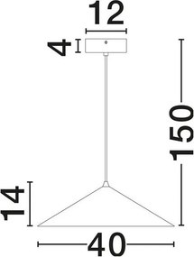 Lustra, Pendul modern DARIO argintiu