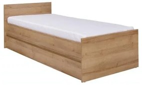 Zondo Pat de o persoană 90 cm Cortez C 15 (stejar riviera) (cu somieră). 1004887
