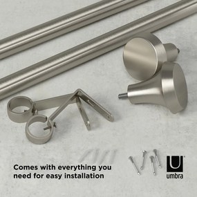 Galerie de perdea extensibilă 91-183 cm din oțel Ella – Umbra