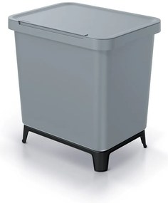 Coș de gunoi, 2 x 10 l, gri