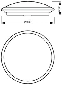 Plafonieră LED dimabilă pentru baie SCENE SWITCH LED/12W/230V IP44 Philips
