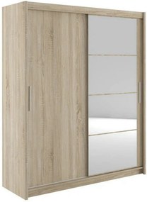 Dulap MARIO 180, stejar sonoma, PAL, cu 2 usi, 180x61x216 cm