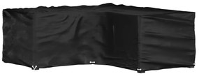 vidaXL Husă mobilier de grădină în formă de L 12 ocheți, 185x185x70 cm