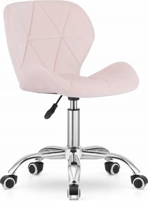 OFERTA Scaun de birou roz AVOLA VELVET CALITATEA II