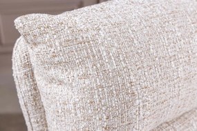 Set de 2 scaune pivotante picioare din lemn Big George sampanie greige texturat