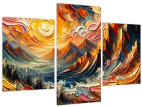 Tablou - Munte acoperit de soare (90x60 cm)