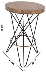 Măsuţă portabilă, metal, BIMA