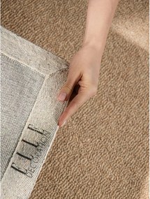 Covor în culoare naturală țesut manual din lână 140x200 cm Puristic Knots – Elle Decoration