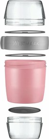Recipient pentru alimente Westmark din trei piese,1150 ml, roz, L