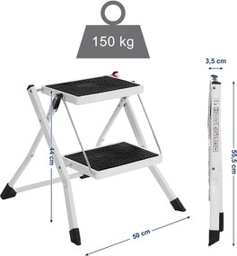 Scara pliabila, Songmics, 20 cm, 150 kg